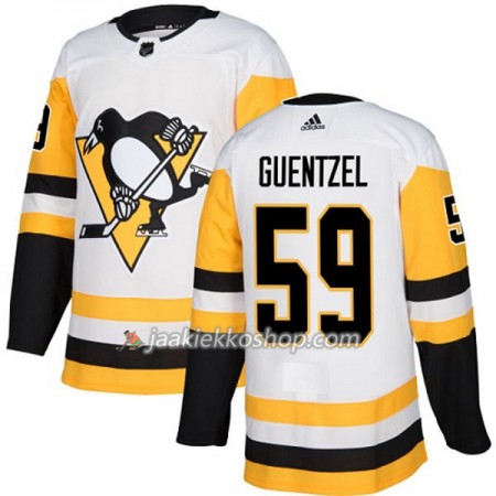 Nainen NHL Pittsburgh Penguins Pelipaita Jake Guentzel 59 Adidas 2017-2018 Valkoinen Authentic